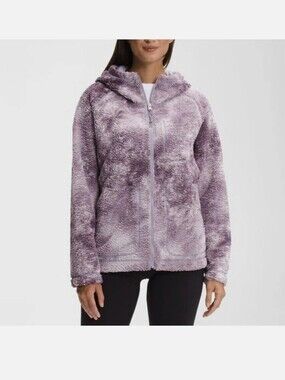 The North Face Lavender Plush Hooded Fleece Jacket